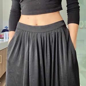 BCBG MaxAzria Sofia Black Maxi Skirt with pockets